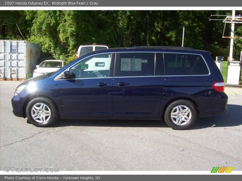 Midnight Blue Pearl / Gray 2007 Honda Odyssey EX