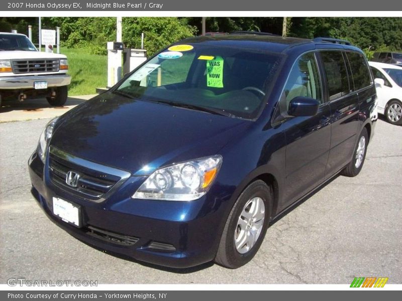 Midnight Blue Pearl / Gray 2007 Honda Odyssey EX