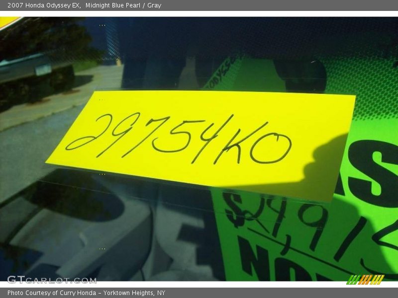 Midnight Blue Pearl / Gray 2007 Honda Odyssey EX