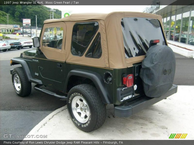Moss Green Pearl / Tan 1997 Jeep Wrangler SE 4x4