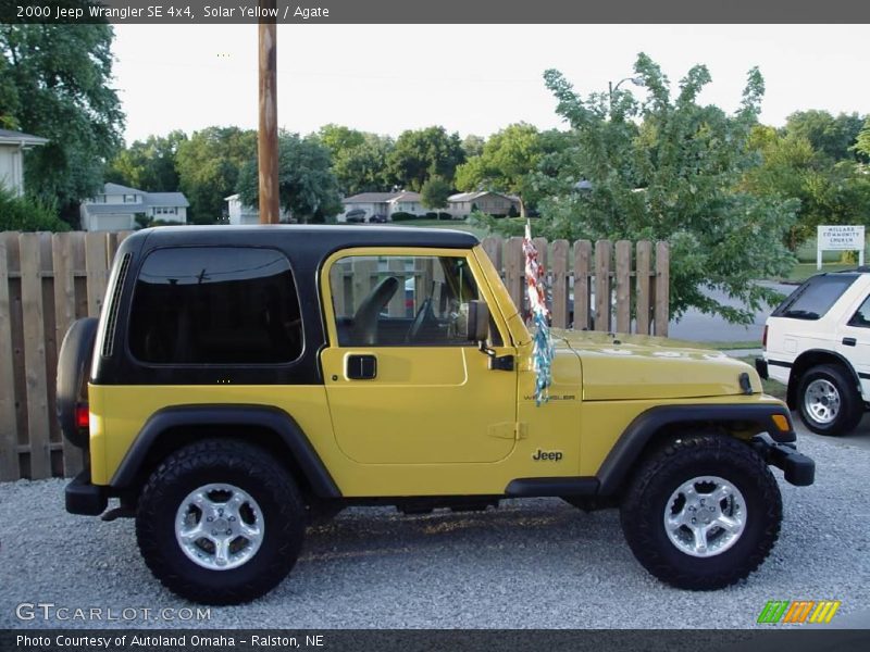 Solar Yellow / Agate 2000 Jeep Wrangler SE 4x4