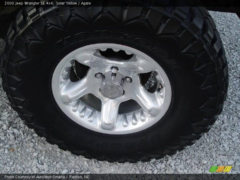 Solar Yellow / Agate 2000 Jeep Wrangler SE 4x4