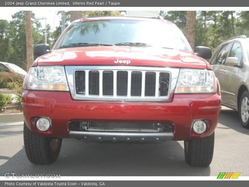 Inferno Red Pearl / Taupe 2004 Jeep Grand Cherokee Limited