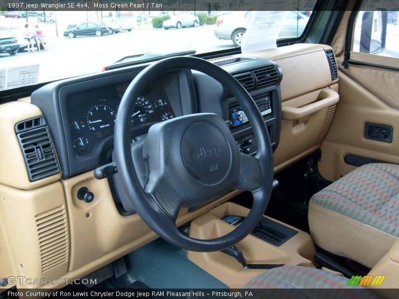 Moss Green Pearl / Tan 1997 Jeep Wrangler SE 4x4