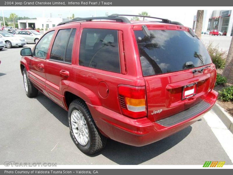 Inferno Red Pearl / Taupe 2004 Jeep Grand Cherokee Limited