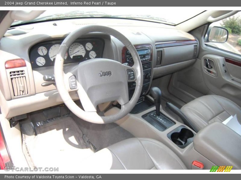 Inferno Red Pearl / Taupe 2004 Jeep Grand Cherokee Limited