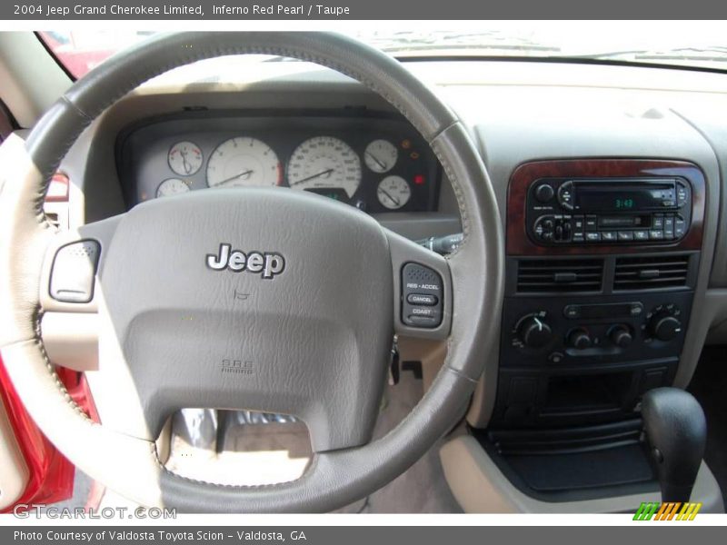 Inferno Red Pearl / Taupe 2004 Jeep Grand Cherokee Limited