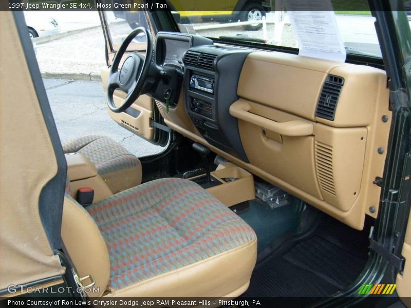 Moss Green Pearl / Tan 1997 Jeep Wrangler SE 4x4