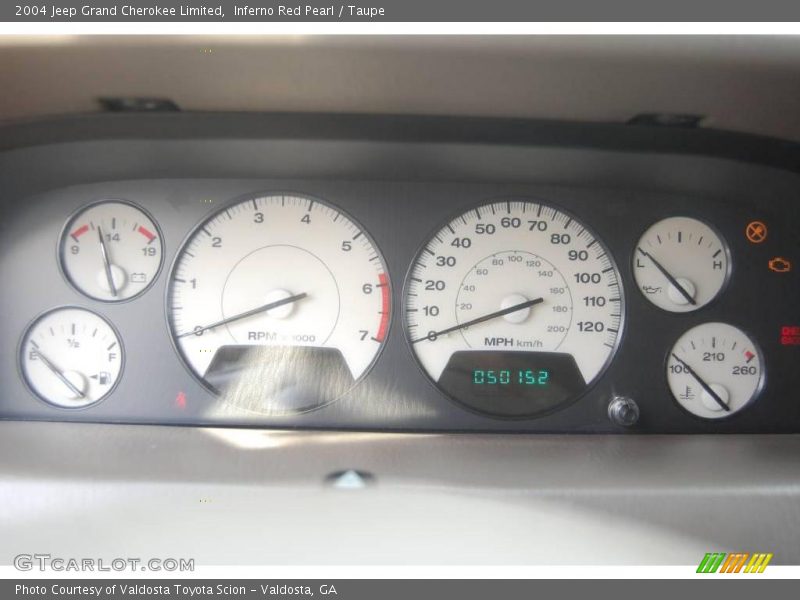 Inferno Red Pearl / Taupe 2004 Jeep Grand Cherokee Limited