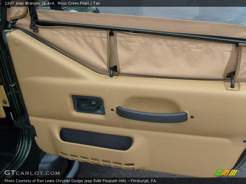 Moss Green Pearl / Tan 1997 Jeep Wrangler SE 4x4