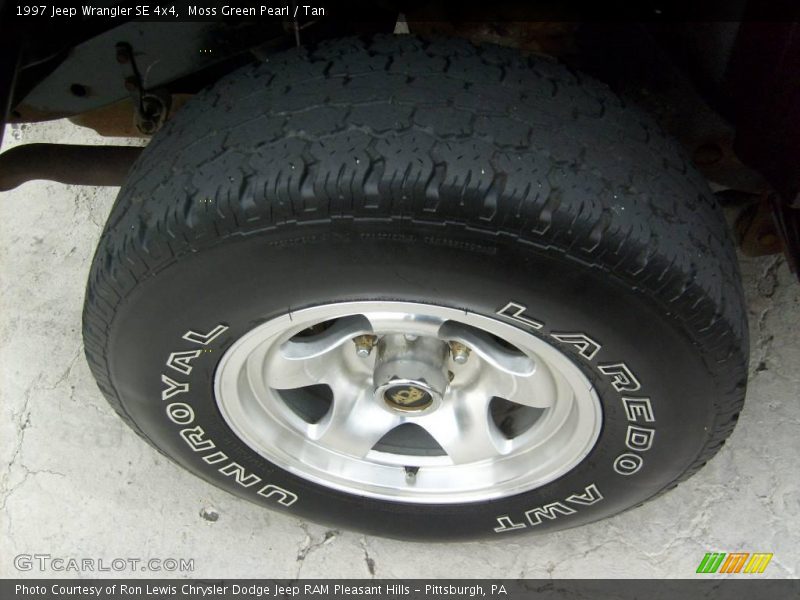 Moss Green Pearl / Tan 1997 Jeep Wrangler SE 4x4