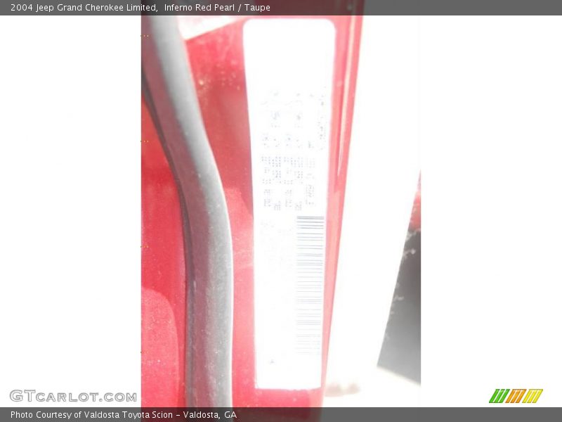 Inferno Red Pearl / Taupe 2004 Jeep Grand Cherokee Limited