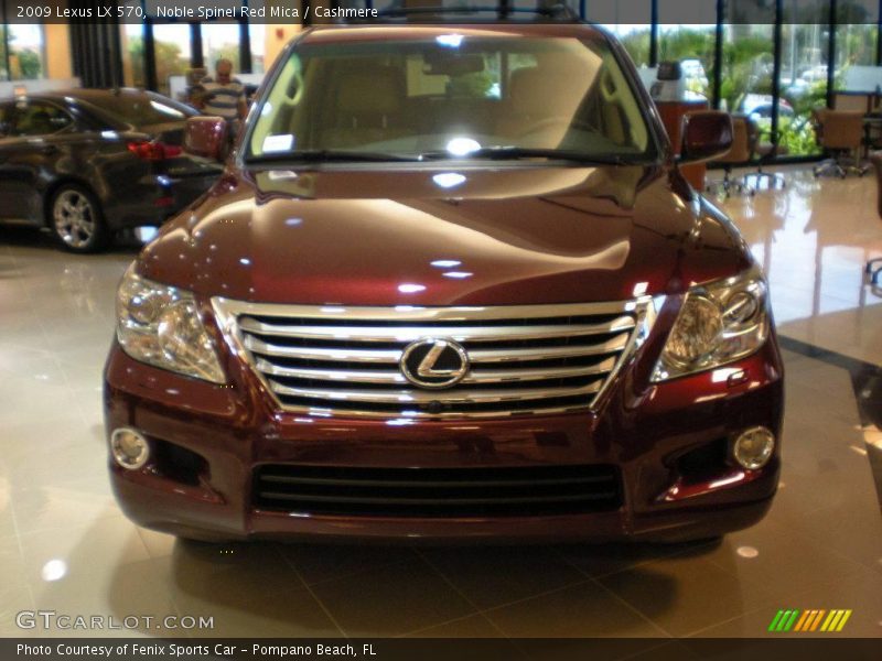 Noble Spinel Red Mica / Cashmere 2009 Lexus LX 570