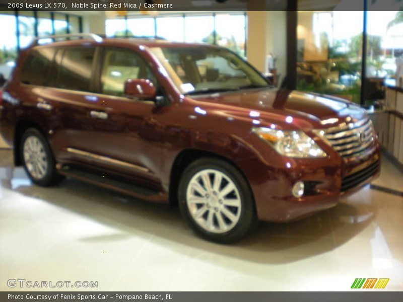 Noble Spinel Red Mica / Cashmere 2009 Lexus LX 570