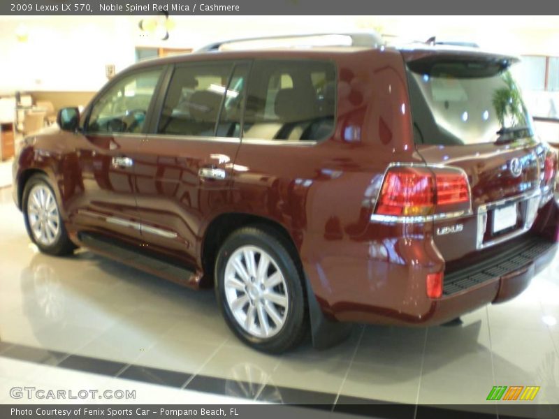 Noble Spinel Red Mica / Cashmere 2009 Lexus LX 570