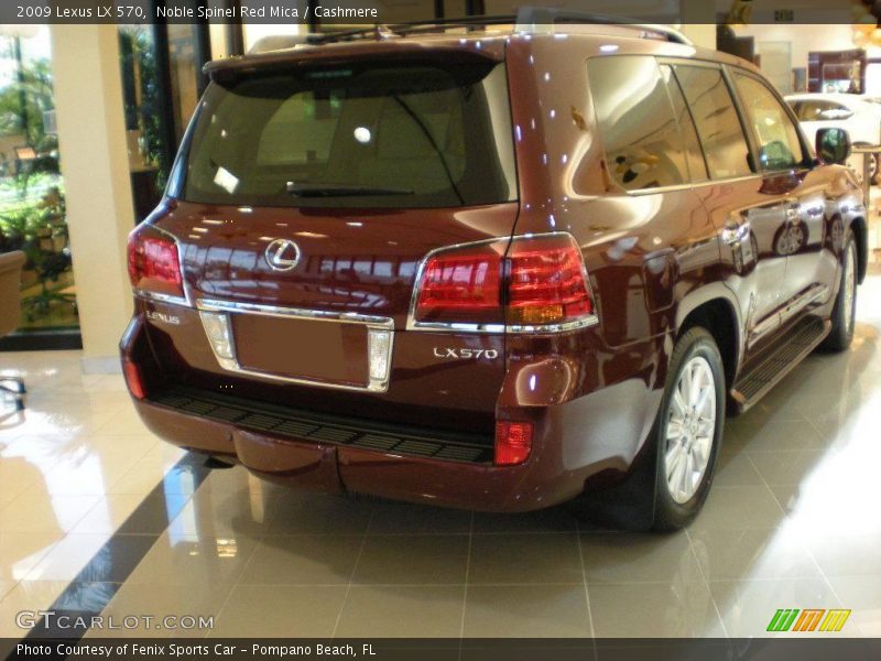Noble Spinel Red Mica / Cashmere 2009 Lexus LX 570