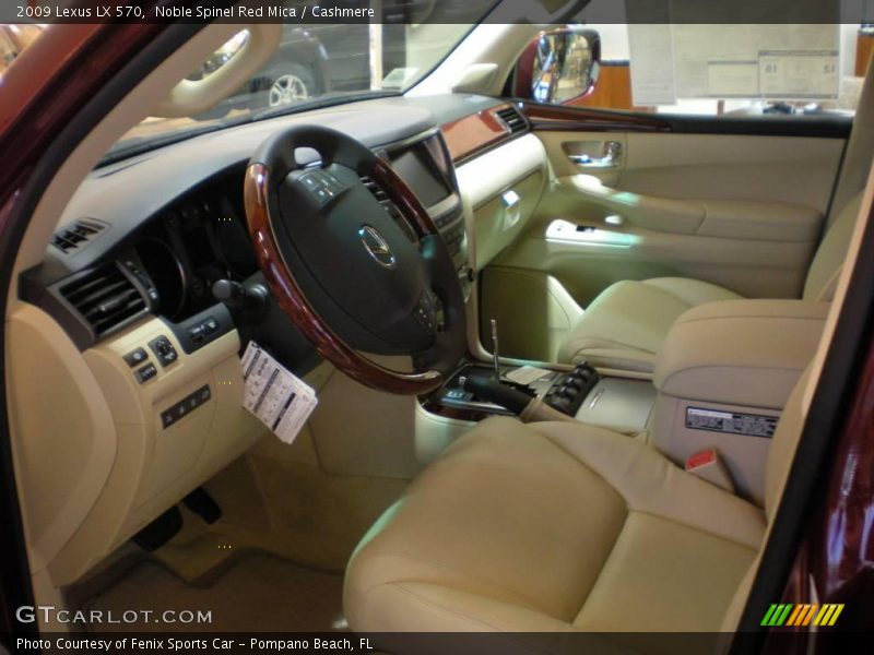 Noble Spinel Red Mica / Cashmere 2009 Lexus LX 570