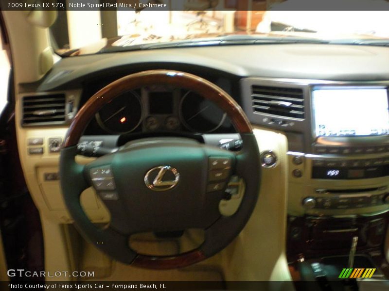 Noble Spinel Red Mica / Cashmere 2009 Lexus LX 570