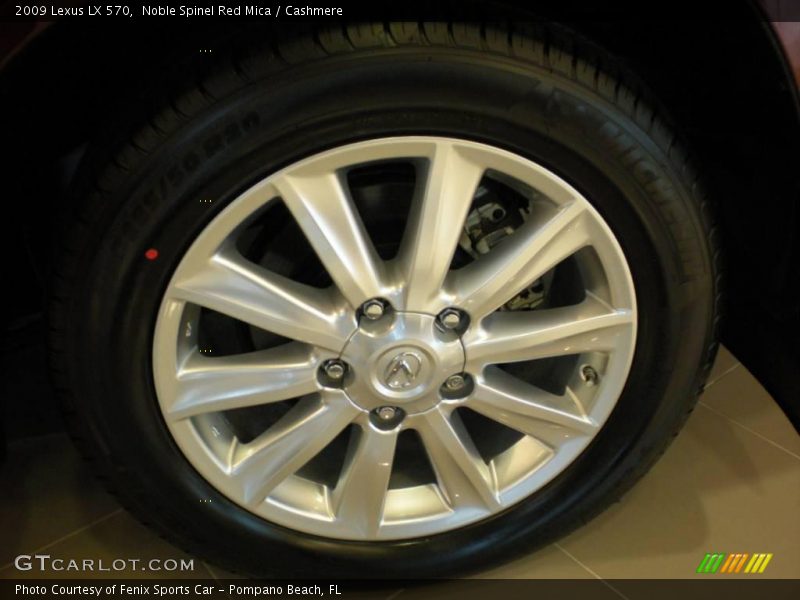 Noble Spinel Red Mica / Cashmere 2009 Lexus LX 570