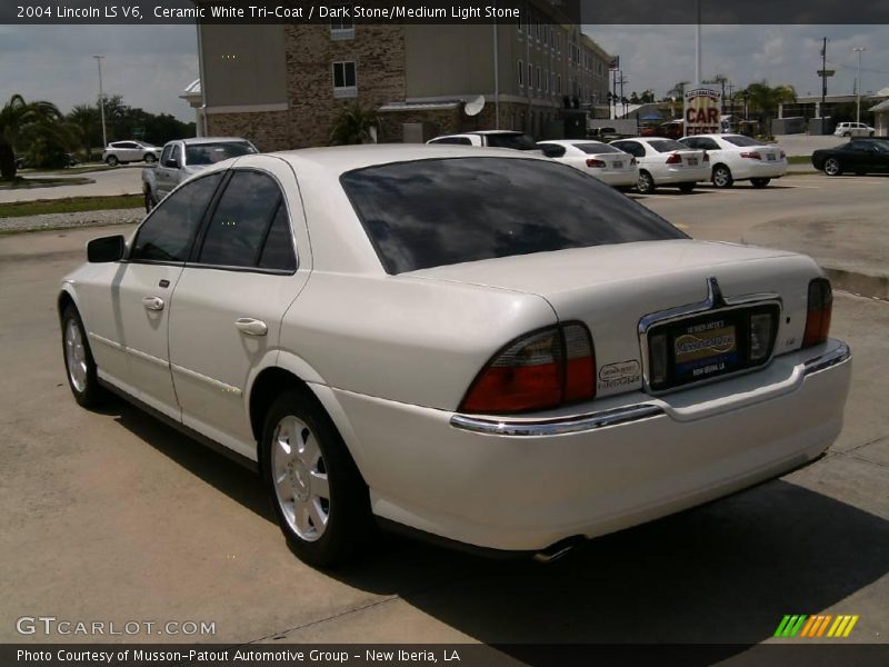 Ceramic White Tri-Coat / Dark Stone/Medium Light Stone 2004 Lincoln LS V6