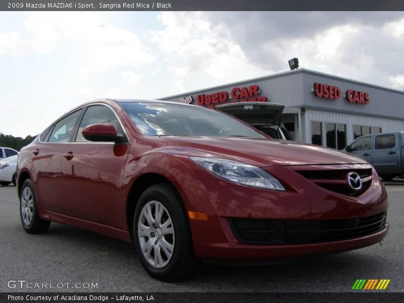 Sangria Red Mica / Black 2009 Mazda MAZDA6 i Sport