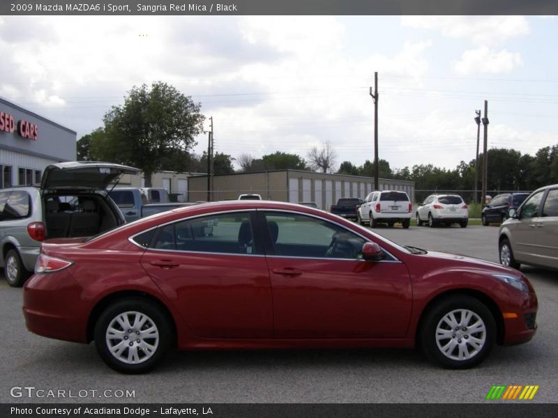 Sangria Red Mica / Black 2009 Mazda MAZDA6 i Sport