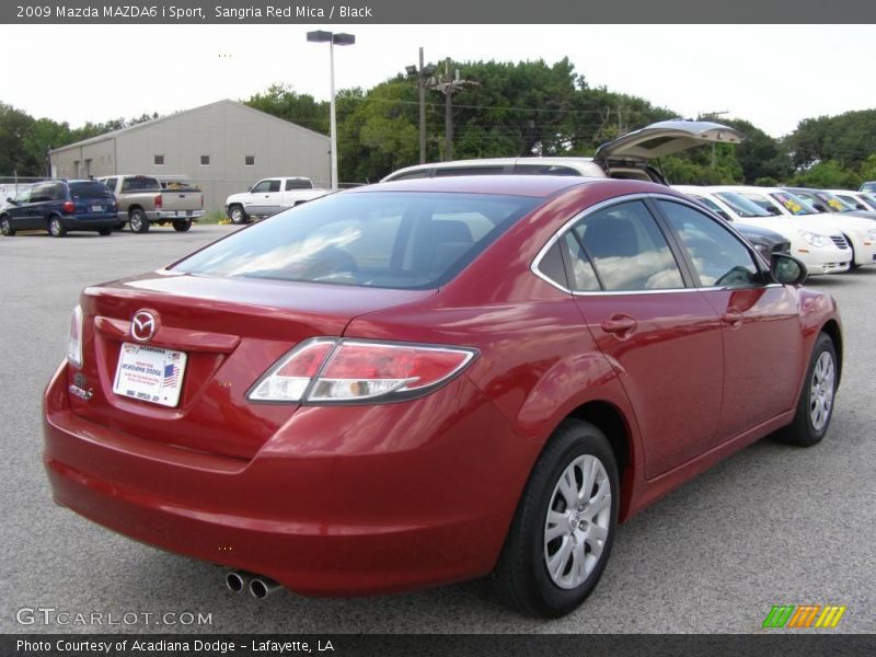 Sangria Red Mica / Black 2009 Mazda MAZDA6 i Sport