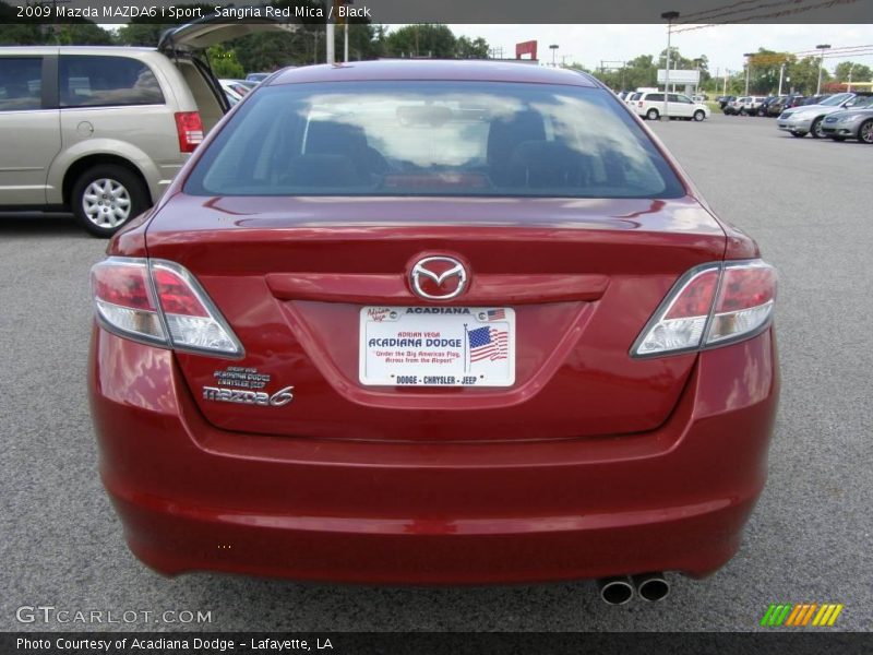 Sangria Red Mica / Black 2009 Mazda MAZDA6 i Sport