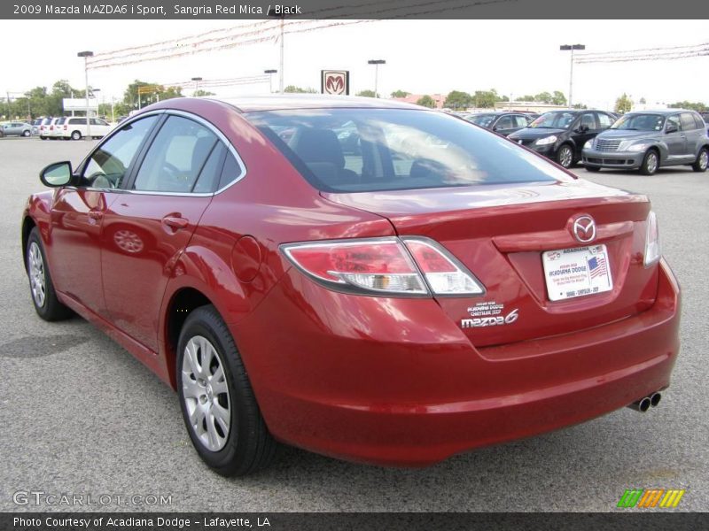 Sangria Red Mica / Black 2009 Mazda MAZDA6 i Sport