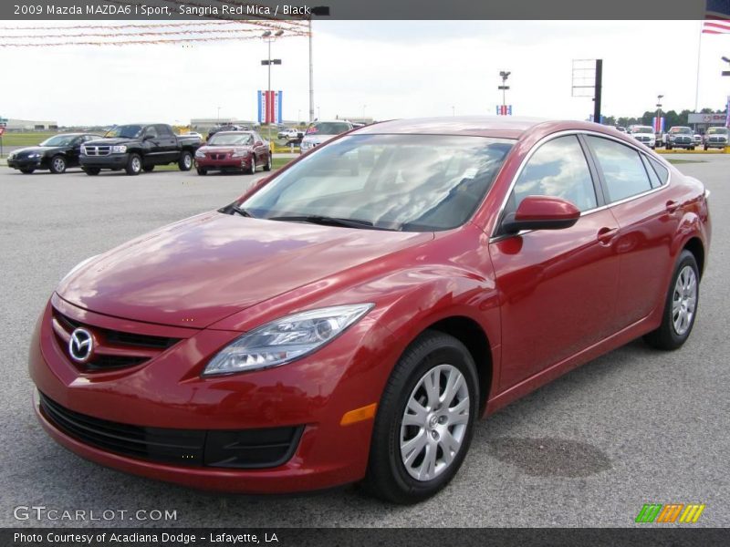 Sangria Red Mica / Black 2009 Mazda MAZDA6 i Sport