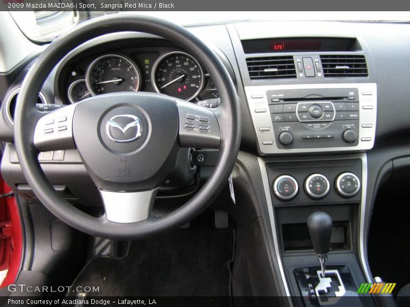 Sangria Red Mica / Black 2009 Mazda MAZDA6 i Sport