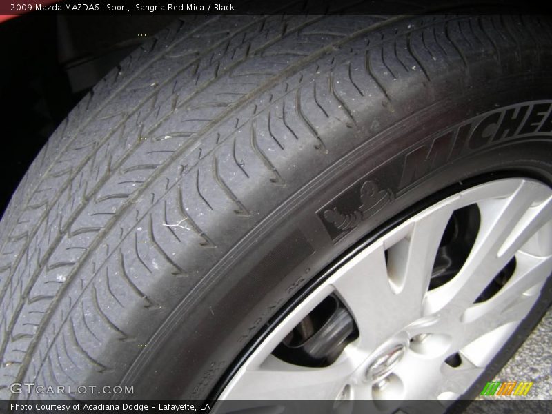 Sangria Red Mica / Black 2009 Mazda MAZDA6 i Sport