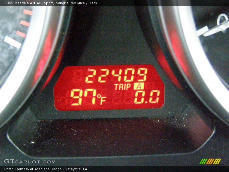 Sangria Red Mica / Black 2009 Mazda MAZDA6 i Sport