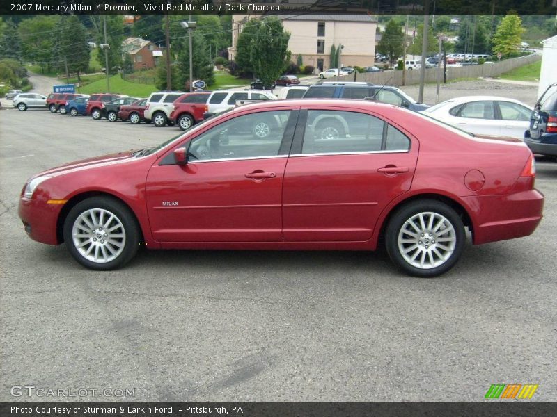 Vivid Red Metallic / Dark Charcoal 2007 Mercury Milan I4 Premier