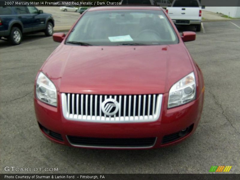 Vivid Red Metallic / Dark Charcoal 2007 Mercury Milan I4 Premier