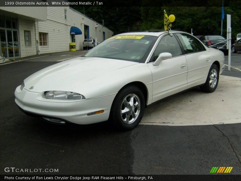 White Diamond Metallic / Tan 1999 Oldsmobile Aurora