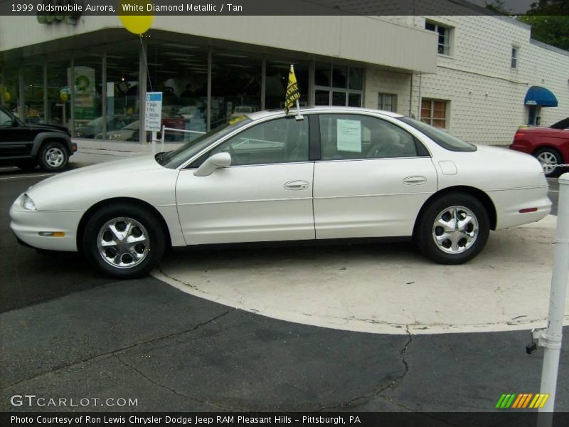 White Diamond Metallic / Tan 1999 Oldsmobile Aurora