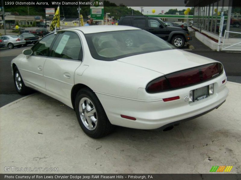 White Diamond Metallic / Tan 1999 Oldsmobile Aurora