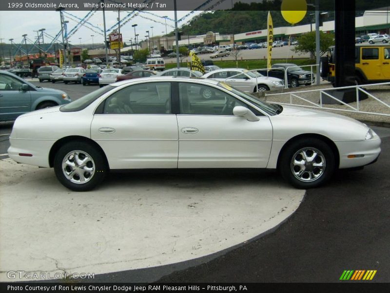 White Diamond Metallic / Tan 1999 Oldsmobile Aurora