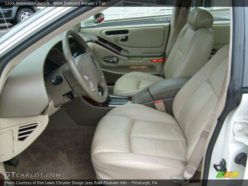 White Diamond Metallic / Tan 1999 Oldsmobile Aurora