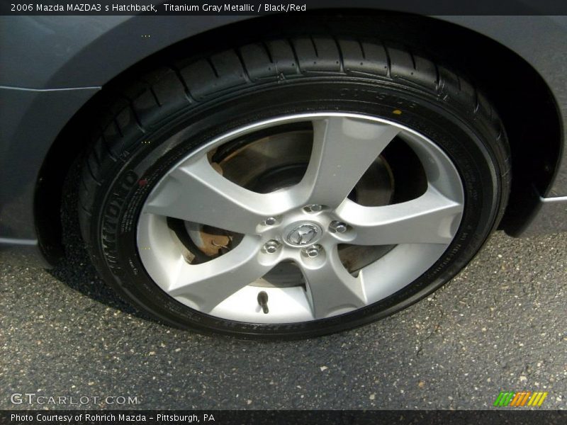 Titanium Gray Metallic / Black/Red 2006 Mazda MAZDA3 s Hatchback