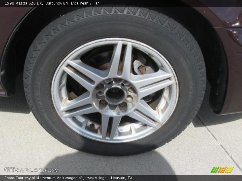 Burgundy Brilliance Pearl / Tan 1998 Mazda 626 DX