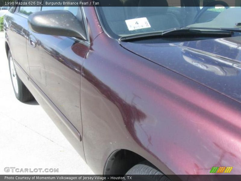 Burgundy Brilliance Pearl / Tan 1998 Mazda 626 DX