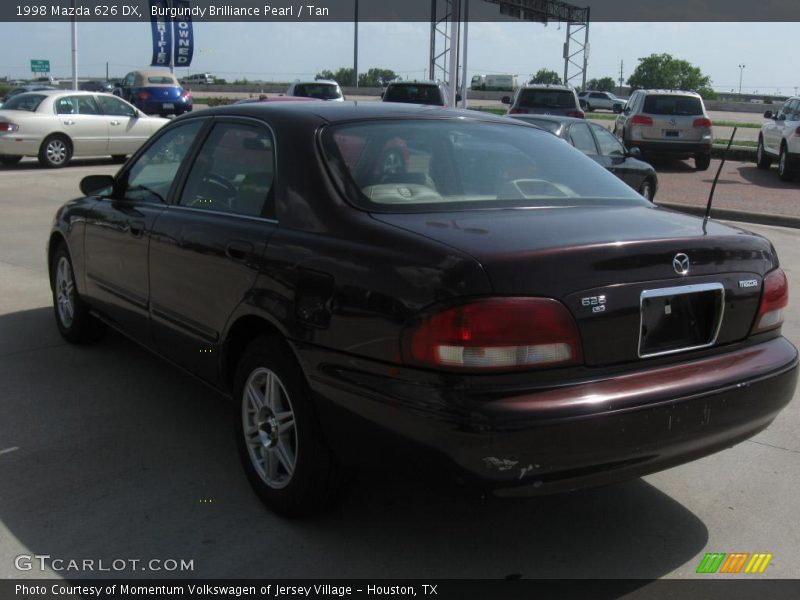 Burgundy Brilliance Pearl / Tan 1998 Mazda 626 DX