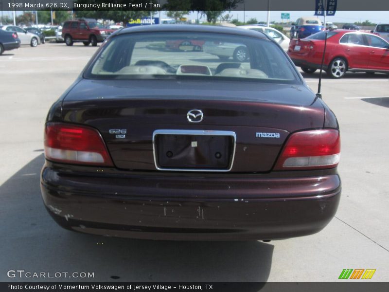 Burgundy Brilliance Pearl / Tan 1998 Mazda 626 DX