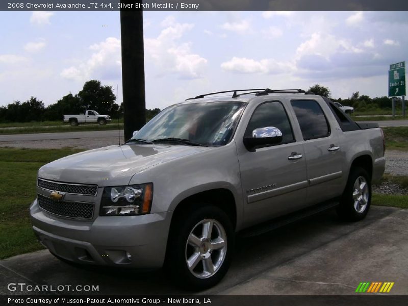 Silver Birch Metallic / Ebony 2008 Chevrolet Avalanche LTZ 4x4