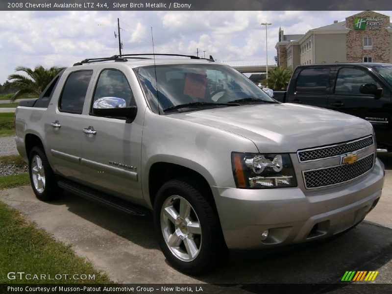 Silver Birch Metallic / Ebony 2008 Chevrolet Avalanche LTZ 4x4