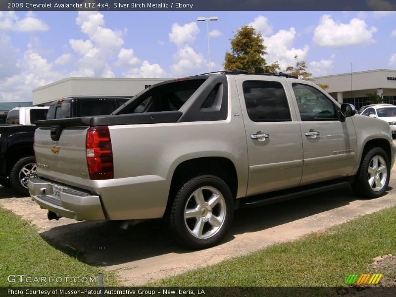Silver Birch Metallic / Ebony 2008 Chevrolet Avalanche LTZ 4x4