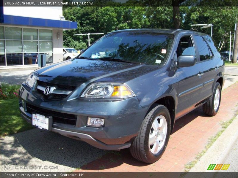Sage Brush Green Pearl / Ebony 2006 Acura MDX