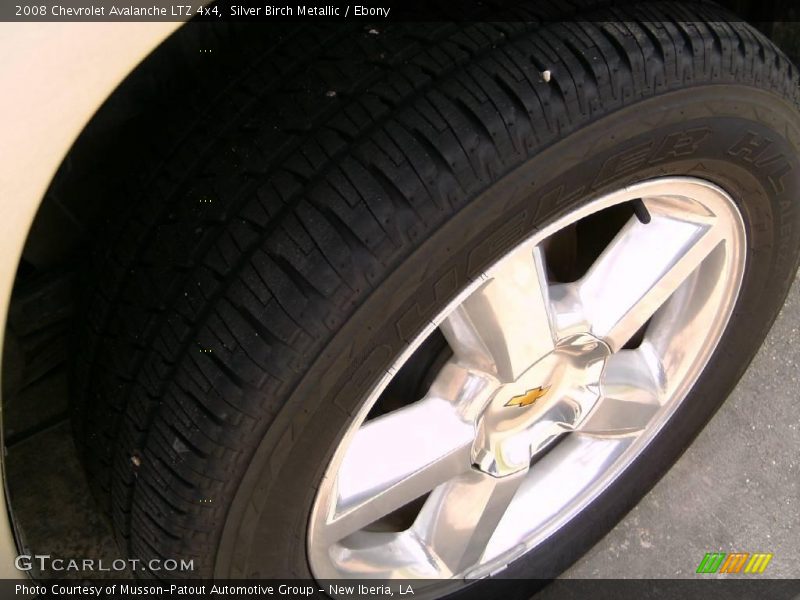 Silver Birch Metallic / Ebony 2008 Chevrolet Avalanche LTZ 4x4